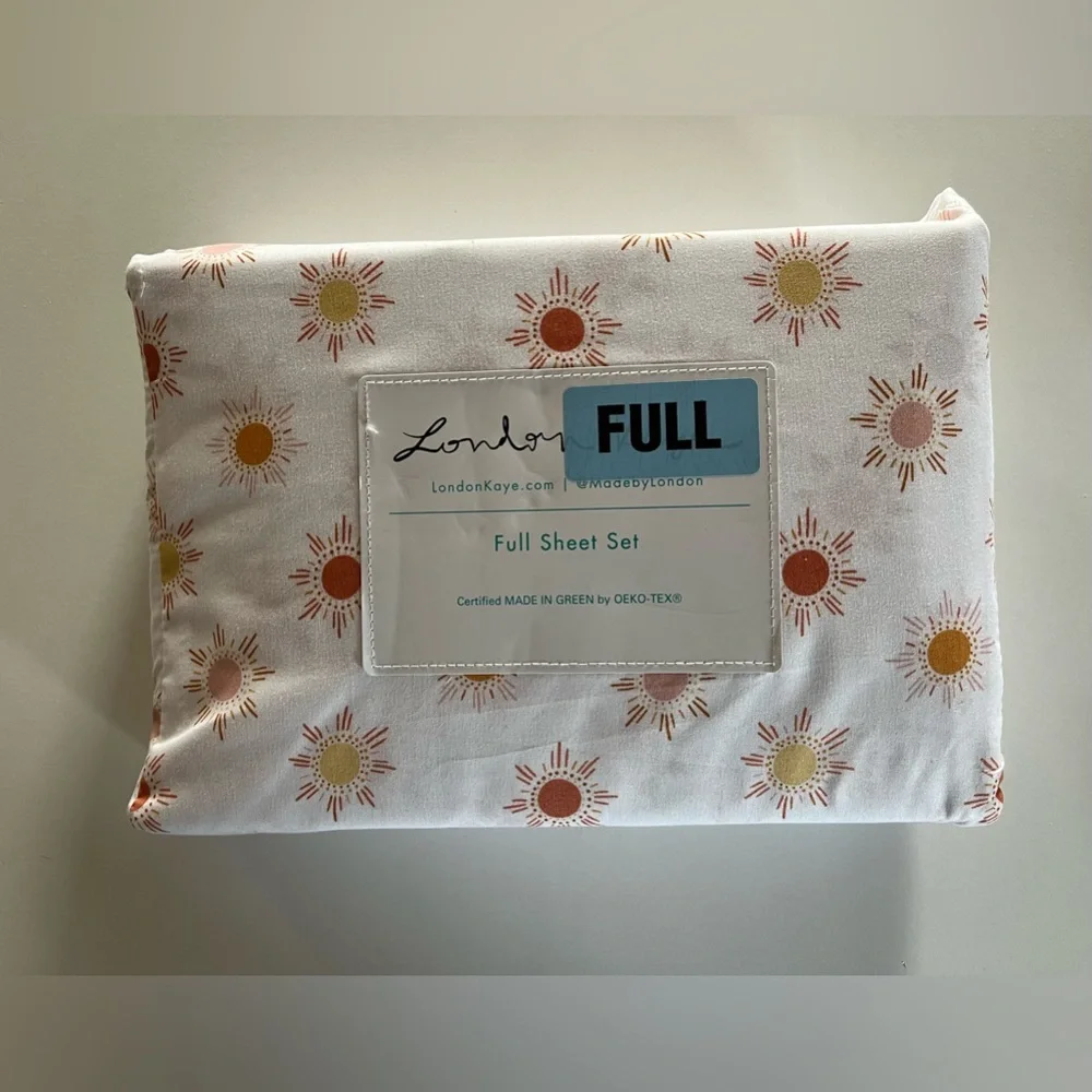 New London Kaye Full Sunburst Sheet Set -Rare Suns yellow